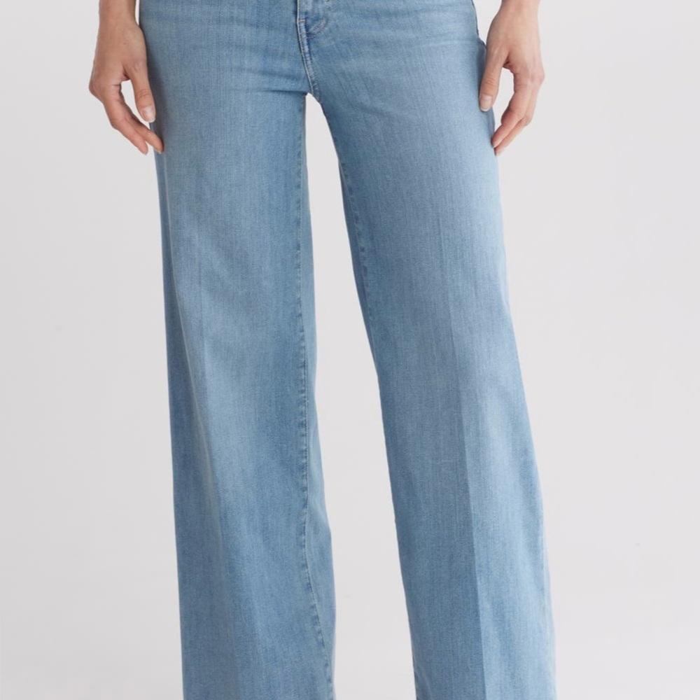 FRAME LE slim palazzo jeans blue springs size 28 NWT. Never worn outside. - Picture 5 of 7